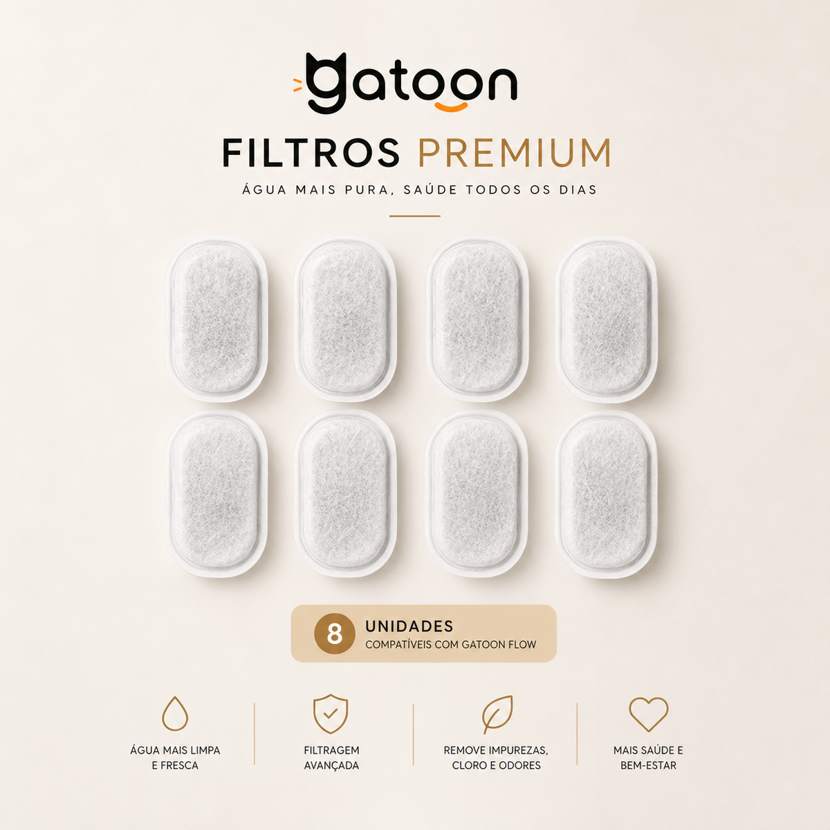 Gatoon Flow™ 2,2L — Bebedouro Automático