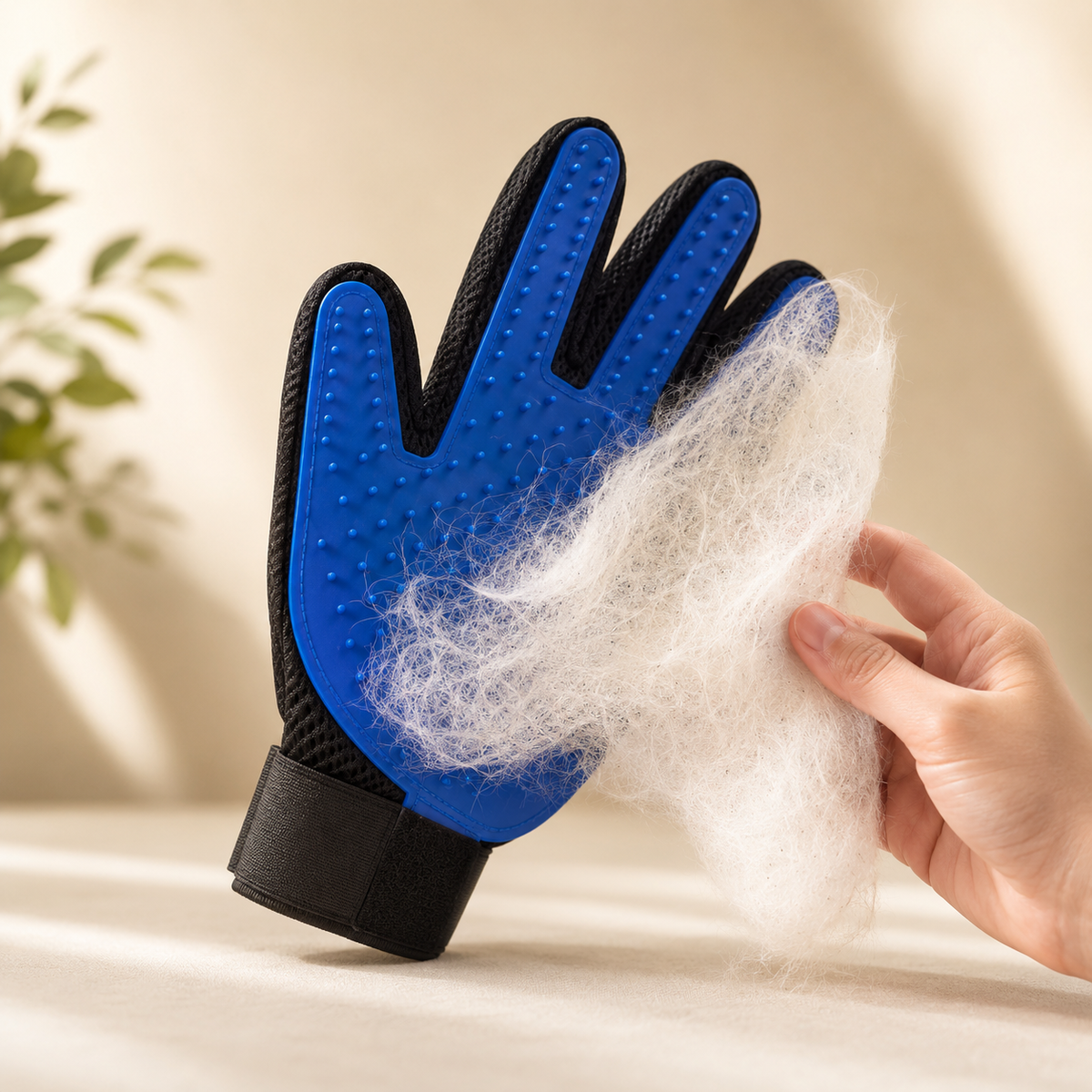 Gatoon Touch Luva Escova para Gatos e  – Removedor de Pelos e Escovação