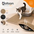 Gatoon Floor Tapete Areia para Gatos – Dupla Camada, Impermeável e Antiderrapante
